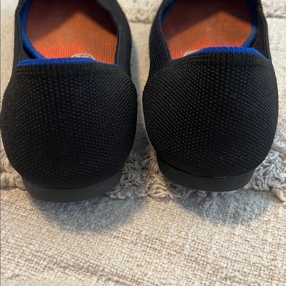Rothy's Black Flats with Blue Trim - Picture 5 of 6